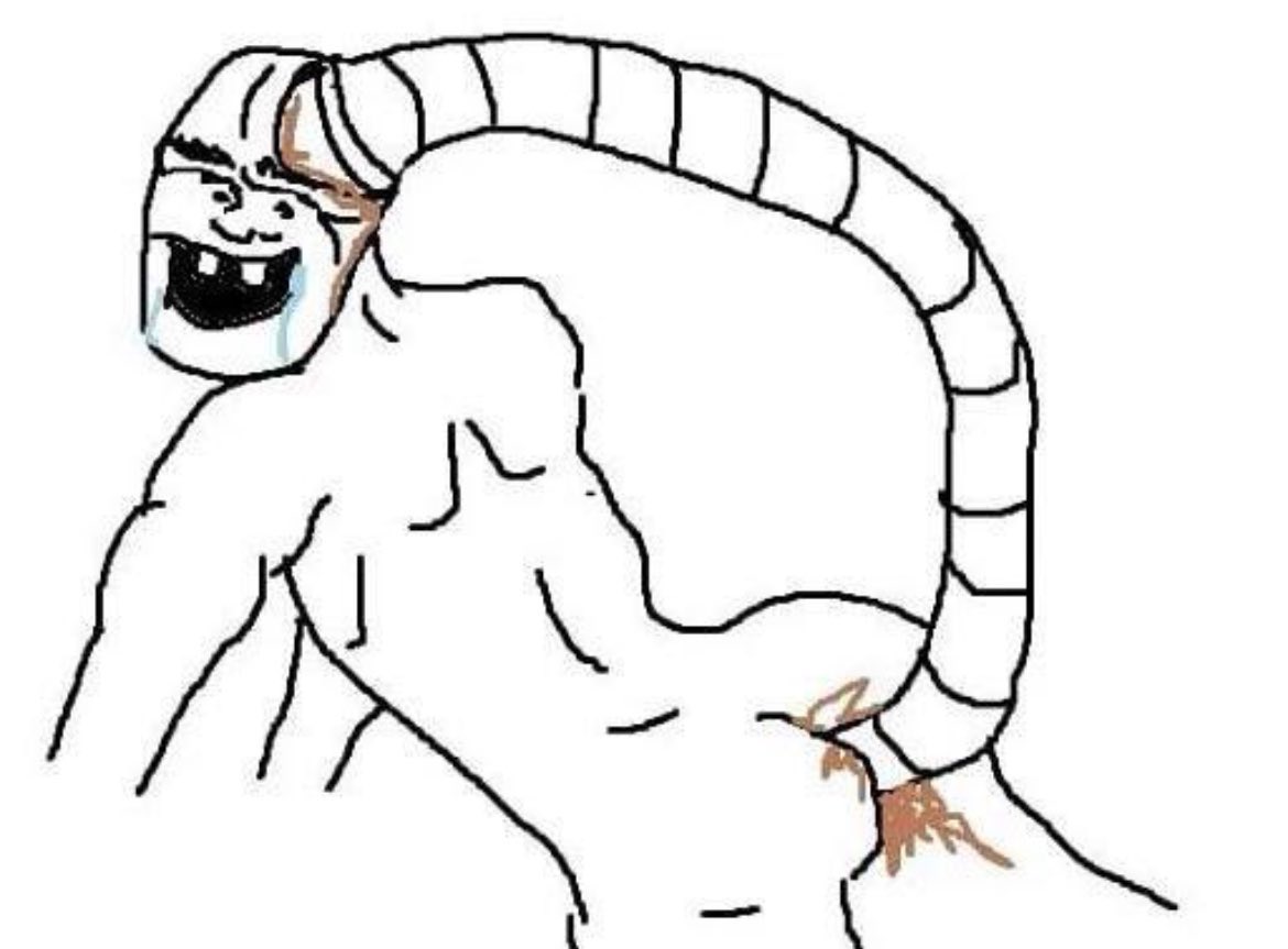 Sad SHITHEAD character crying